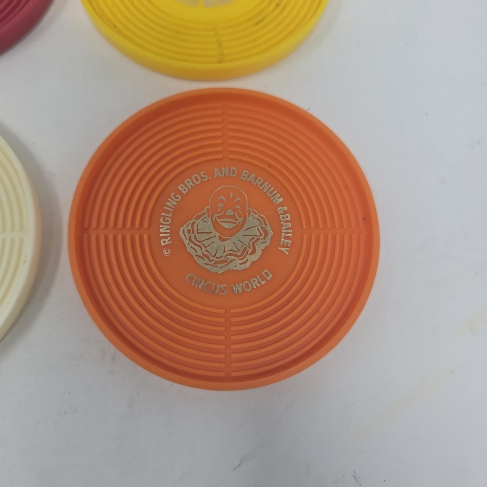 RINGLING BROTHERS AND BARNUM & BAILEY CIRCUS WORLD COASTER SET OF 4 Orig Case
